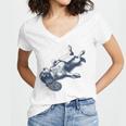 Cavalier King Charles Spaniel Book Nap Vintage Dog Mom Dad Women's Jersey Short Sleeve Deep V-Neck Tshirt Cavalier King Charles Spaniel Book Nap Vintage Dog Mom Dad Women's Jersey Short Sleeve Deep V-Neck Tshirt