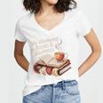 Cozy My Weekend Is Books Blankets Reading Tea Lover Premium Women's Jersey Short Sleeve Deep V-Neck Tshirt Cozy My Weekend Is Books Blankets Reading Tea Lover Premium Women's Jersey Short Sleeve Deep V-Neck Tshirt
