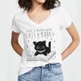 Cute Cats And Books Aesthetic Feline Reader Graphic Premium Tri-Blend Women's Jersey Short Sleeve Deep V-Neck Tshirt Cute Cats And Books Aesthetic Feline Reader Graphic Premium Tri-Blend Women's Jersey Short Sleeve Deep V-Neck Tshirt