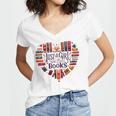 Cute Just A Girl Who Loves Books Heart Shape Reader Women's Jersey Short Sleeve Deep V-Neck Tshirt Cute Just A Girl Who Loves Books Heart Shape Reader Women's Jersey Short Sleeve Deep V-Neck Tshirt
