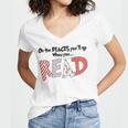 Cute Read Reading Day Book Lovers Teachers Students Kids Women's Jersey Short Sleeve Deep V-Neck Tshirt Cute Read Reading Day Book Lovers Teachers Students Kids Women's Jersey Short Sleeve Deep V-Neck Tshirt