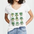 Cute Shamrock Reading Books St Patrick's Day Teacher Reading Women's Jersey Short Sleeve Deep V-Neck Tshirt Cute Shamrock Reading Books St Patrick's Day Teacher Reading Women's Jersey Short Sleeve Deep V-Neck Tshirt