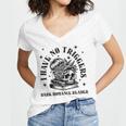 Dark Romance Merch Spicy Book Lover No Triggers Warning Women's Jersey Short Sleeve Deep V-Neck Tshirt Dark Romance Merch Spicy Book Lover No Triggers Warning Women's Jersey Short Sleeve Deep V-Neck Tshirt
