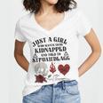 Dark Romance Smutt Book Merch Just A Good Girl STFUATTDLAGG Women's Jersey Short Sleeve Deep V-Neck Tshirt Dark Romance Smutt Book Merch Just A Good Girl STFUATTDLAGG Women's Jersey Short Sleeve Deep V-Neck Tshirt