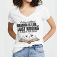 A Day Without Reading Is Like I Have No Idea Women Books Women's Jersey Short Sleeve Deep V-Neck Tshirt A Day Without Reading Is Like I Have No Idea Women Books Women's Jersey Short Sleeve Deep V-Neck Tshirt
