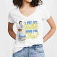 Disney Princess Belle I Put My Book Down For This Women's Jersey Short Sleeve Deep V-Neck Tshirt