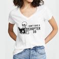I Don't Give a Chapter 39 Book Lover Reader Women's Jersey Short Sleeve Deep V-Neck Tshirt