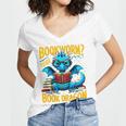 Dragon Bookworm Please I'm A Book Dragon Women's Jersey Short Sleeve Deep V-Neck Tshirt Dragon Bookworm Please I'm A Book Dragon Women's Jersey Short Sleeve Deep V-Neck Tshirt