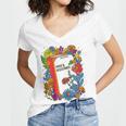 Equal Rights Book Flower Resist Feminist LGBTQ Floral Women's Jersey Short Sleeve Deep V-Neck Tshirt Equal Rights Book Flower Resist Feminist LGBTQ Floral Women's Jersey Short Sleeve Deep V-Neck Tshirt