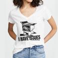 I Have Issues – Comic Book Collector Women's Jersey Short Sleeve Deep V-Neck Tshirt