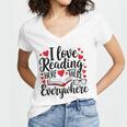 Its A Good Day To Read Book Across America Kids Women's Jersey Short Sleeve Deep V-Neck Tshirt