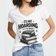 It's Not Hoarding If It's Books Book Lover Readers Women's Jersey Short Sleeve Deep V-Neck Tshirt It's Not Hoarding If It's Books Book Lover Readers Women's Jersey Short Sleeve Deep V-Neck Tshirt