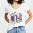Just One More Chapter Romantasy Book Dragon Bookworm Bookish Women's Jersey Short Sleeve Deep V-Neck Tshirt Just One More Chapter Romantasy Book Dragon Bookworm Bookish Women's Jersey Short Sleeve Deep V-Neck Tshirt