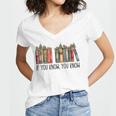 If You Know You Know 6 7 Reading Books Christmas Women's Jersey Short Sleeve Deep V-Neck Tshirt If You Know You Know 6 7 Reading Books Christmas Women's Jersey Short Sleeve Deep V-Neck Tshirt