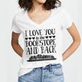 I Love You To The Bookstore And Back Women's Jersey Short Sleeve Deep V-Neck Tshirt