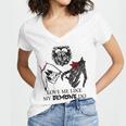 Love Me Like My Demons Do Dark Romance Merch Smutty Book Women's Jersey Short Sleeve Deep V-Neck Tshirt Love Me Like My Demons Do Dark Romance Merch Smutty Book Women's Jersey Short Sleeve Deep V-Neck Tshirt
