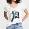 Marvel Spider-Man Gwen Stacy Responsibility Book Covers Women's Jersey Short Sleeve Deep V-Neck Tshirt