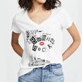 Mean Girls Burn Book Cover Art Women's Jersey Short Sleeve Deep V-Neck Tshirt