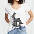Men Pixel Art Geometric Book Human Drawing Graphic Men Women's Jersey Short Sleeve Deep V-Neck Tshirt