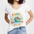 I Have No Control On A Cruise They Book Themselves Vacation Women's Jersey Short Sleeve Deep V-Neck Tshirt I Have No Control On A Cruise They Book Themselves Vacation Women's Jersey Short Sleeve Deep V-Neck Tshirt
