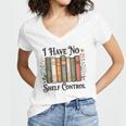 I Have No Shelf Control Flower Book Bookish Women's Jersey Short Sleeve Deep V-Neck Tshirt I Have No Shelf Control Flower Book Bookish Women's Jersey Short Sleeve Deep V-Neck Tshirt