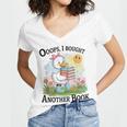 Oops I Bought Another Book Duck Sunshine Women's Jersey Short Sleeve Deep V-Neck Tshirt