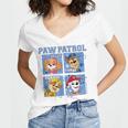 Paw Patrol Year Book Women's Jersey Short Sleeve Deep V-Neck Tshirt Paw Patrol Year Book Women's Jersey Short Sleeve Deep V-Neck Tshirt
