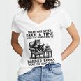 The People Who'Ve Banned Books Were The Good Guys Women's Jersey Short Sleeve Deep V-Neck Tshirt The People Who'Ve Banned Books Were The Good Guys Women's Jersey Short Sleeve Deep V-Neck Tshirt