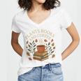 Plants Books And Coffee Nature Leaves Reading Book Lover Premium Tri-Blend Women's Jersey Short Sleeve Deep V-Neck Tshirt Plants Books And Coffee Nature Leaves Reading Book Lover Premium Tri-Blend Women's Jersey Short Sleeve Deep V-Neck Tshirt