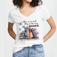 There Is No Such Thing As Too Many Books Reading Librarian Women's Jersey Short Sleeve Deep V-Neck Tshirt There Is No Such Thing As Too Many Books Reading Librarian Women's Jersey Short Sleeve Deep V-Neck Tshirt