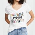 Read Children's Books Teacher Women's Jersey Short Sleeve Deep V-Neck Tshirt
