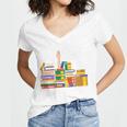 Reading Books Librarian Reader Nerd I'm Ok Teacher Women's Jersey Short Sleeve Deep V-Neck Tshirt Reading Books Librarian Reader Nerd I'm Ok Teacher Women's Jersey Short Sleeve Deep V-Neck Tshirt