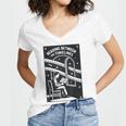 Reading Between The Timelines Time Travel Books Women's Jersey Short Sleeve Deep V-Neck Tshirt