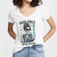 Romance Reader Good Girls Read Spicy Books Halloween Costume Women's Jersey Short Sleeve Deep V-Neck Tshirt Romance Reader Good Girls Read Spicy Books Halloween Costume Women's Jersey Short Sleeve Deep V-Neck Tshirt