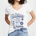 Save The Books Ban Fascists Stand For Book Readers Women's Jersey Short Sleeve Deep V-Neck Tshirt Save The Books Ban Fascists Stand For Book Readers Women's Jersey Short Sleeve Deep V-Neck Tshirt