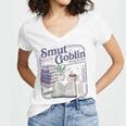 Smut Goblin Reading Club Book Lover Dark Academia Women's Jersey Short Sleeve Deep V-Neck Tshirt Smut Goblin Reading Club Book Lover Dark Academia Women's Jersey Short Sleeve Deep V-Neck Tshirt