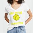 Softball Scorekeeper For a Score Book Keeper Premium Tri-Blend Women's Jersey Short Sleeve Deep V-Neck Tshirt