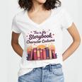 This Is My Storybook Character Costume Women's Jersey Short Sleeve Deep V-Neck Tshirt This Is My Storybook Character Costume Women's Jersey Short Sleeve Deep V-Neck Tshirt