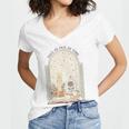 Tale As Old As Time Rose Candle And Book Women's Jersey Short Sleeve Deep V-Neck Tshirt