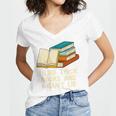 Like Thick Books Cant Lie Happiness Reading Positive Women's Jersey Short Sleeve Deep V-Neck Tshirt
