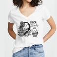 Thick Thighs And Kinky Smut Vibes Spicy Book Lovers Women's Jersey Short Sleeve Deep V-Neck Tshirt Thick Thighs And Kinky Smut Vibes Spicy Book Lovers Women's Jersey Short Sleeve Deep V-Neck Tshirt