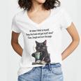 At Times I Think To Myself Drop The Book And Get Stuff Done Women's Jersey Short Sleeve Deep V-Neck Tshirt
