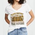History Honoring Past Inspiring The Future Book Women's Jersey Short Sleeve Deep V-Neck Tshirt History Honoring Past Inspiring The Future Book Women's Jersey Short Sleeve Deep V-Neck Tshirt