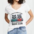 I Tried To Form Gang But It Turned Into A Book Club Reading Women's Jersey Short Sleeve Deep V-Neck Tshirt I Tried To Form Gang But It Turned Into A Book Club Reading Women's Jersey Short Sleeve Deep V-Neck Tshirt