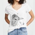 Tucson Festival Of Books TFOB 2017 Roadrunner Mascot Women's Jersey Short Sleeve Deep V-Neck Tshirt Tucson Festival Of Books TFOB 2017 Roadrunner Mascot Women's Jersey Short Sleeve Deep V-Neck Tshirt