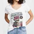 Unapologetically Anti Social Book Club Women's Jersey Short Sleeve Deep V-Neck Tshirt Unapologetically Anti Social Book Club Women's Jersey Short Sleeve Deep V-Neck Tshirt