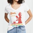 Yeah Sure I'Ll Just Feed All You Fckers Book Lover Quote Women's Jersey Short Sleeve Deep V-Neck Tshirt Yeah Sure I'Ll Just Feed All You Fckers Book Lover Quote Women's Jersey Short Sleeve Deep V-Neck Tshirt