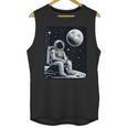 Aesthetic Spaceman Astronaut On The Moon Space Introvert Unisex Tank Top