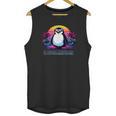 Awkward But Loyal Penguin Synthwave Vapowave Introvert Unisex Tank Top