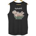 Awkward Turtle Upside Down Witty Comical Introvert Unisex Tank Top